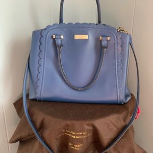 Royal Blue Kate Spade Scalloped Bag